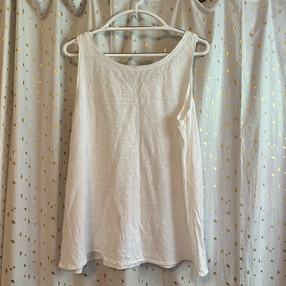 Eileen Fisher White Linen Tank - Picture 2 of 5